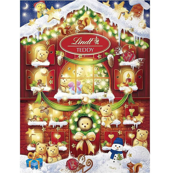 Advent Calendar Lindt Holiday Teddy Calendar 128g