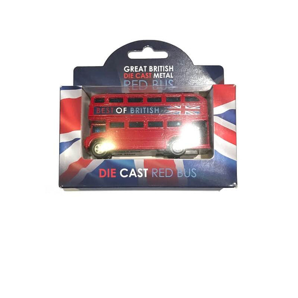 Die Cast Metal Famous Red London Bus 122g