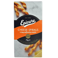 Epicure Cheese Spirals 75g