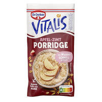 BEST BY FEBRUARY 2025: Dr Oetker Porridge Apfel-Zimt 58g