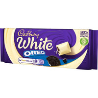 BEST BY AUGUST 2025: Cadbury Oreo White  HEAT SENSITIVE ITEM. PLEASE ADD ITEM 122942 TO THE ORDER TO TRY TO PROTECT CHOCOLATES FROM HEAT DAMAGE. 120g
