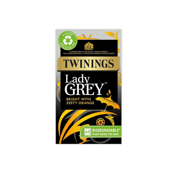 Twinings Lady Grey (Pack of 40 Tea Bags) 100g