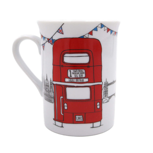 Gift Corner Sketchy London Bus Lippy Mug 230g