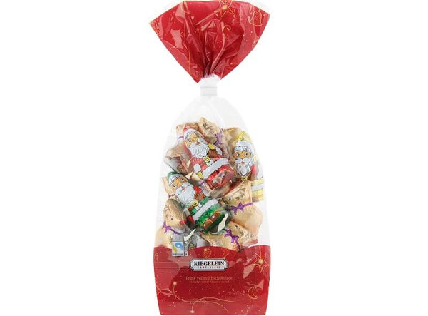 Riegelein Santa and Reindeer Foiled Figures In Bag 132g