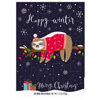 Advent Calendar Erikas Modern Advent Calendar Festive Sloth 50g