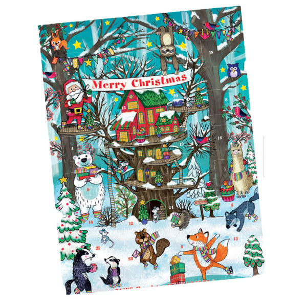 Advent Calendar Erikas Modern Advent Calendar Tree House in the Snow 50g