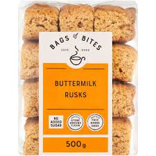 Bag Of Bites No Added Sugar Buttermilk Rusks Bag Kosher 500g