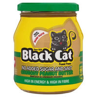 Black Cat Peanut Butter Crunchy No Sugar Or Salt Added 400g