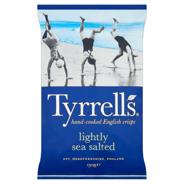 Tyrrells Lightly Sea Salted Potato Chips 150g