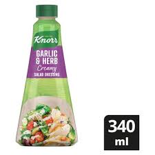 Knorr Creamy Dressing Garlic and Herb 340ml