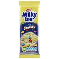Nestle Chocolate Bar with Smarties Chocolate Slab HEAT SENSITIVE ITEM. PLEASE ADD ITEM 122942 TO THE ORDER TO TRY TO PROTECT CHOCOLATES FROM HEAT DAMAGE 80g