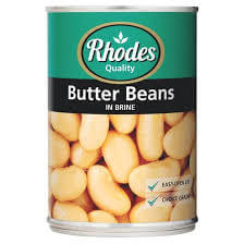 Rhodes Butter Beans in Brine Can 410g