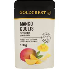 Goldcrest Dessert Topping Coulis Mango Pouch 150g