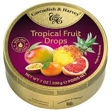 Cavendish and Harvey Tropical Fruit Hard Candy Tin 200g