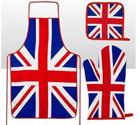 Gift Corner Union Jack Oven Mitt Pot Holder and Apron Set 500g
