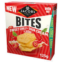 Jacobs Bites Sweet Chilli and Sour Cream 125g