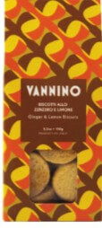 Vannino  Ginger and Lemon Biscuits Gift Box 150g