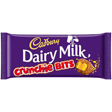 Cadbury Dairy Milk Crunchie Bits Slab (HEAT SENSITIVE ITEM - PLEASE ADD A THERMAL BOX TO YOUR ORDER TO PROTECT YOUR ITEMS 180g