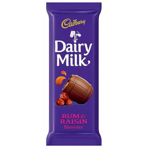 Cadbury Rum and Raisin Bar (HEAT SENSITIVE ITEM - PLEASE ADD A THERMAL BOX TO YOUR ORDER TO PROTECT YOUR ITEMS 80g