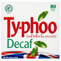 Typhoo Decaf (Pack of 80 Tea Bags) 250g