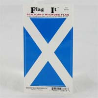British Brands Decal Scotland St. Andrews Cross Flag 5 X 3.25" 10g