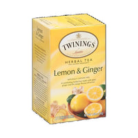Twinings Lemon and Ginger (Pack of 20 Tea Bags) 30g
