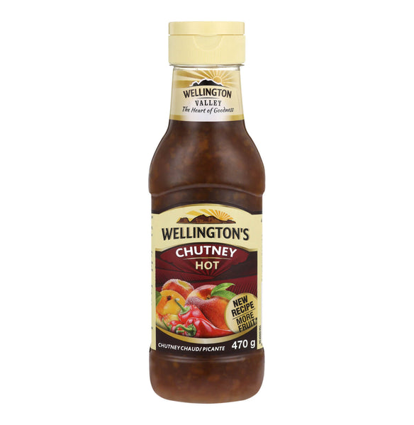 Wellingtons Chutney Hot Squeezy Bottle (Kosher) 450g