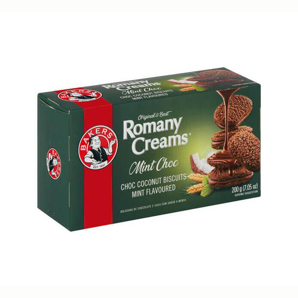 Bakers Romany Creams Mint Chocolate (Kosher) 200g