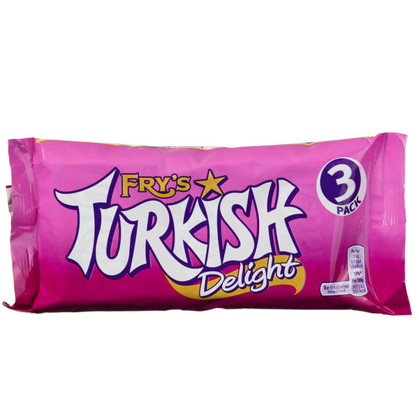 Frys Turkish Delight (Pack of Three) (HEAT SENSITIVE ITEM - PLEASE ADD A THERMAL BOX TO YOUR ORDER TO PROTECT YOUR ITEMS 153g