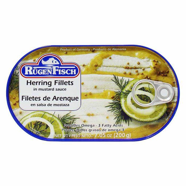 Ruegenfisch Herring Filets in Mustard Sauce 200g