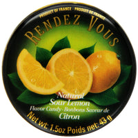 Rendezvous Natural Sour Lemon Candy 43g