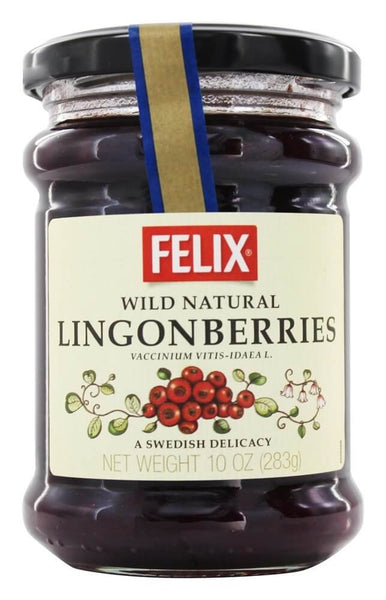 Felix Wild Natural Lingonberries Preserves, A Swedish Delicacy 283g