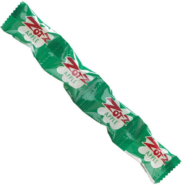 Zotz Apple Flavor Hard Candy Strips (Four Pack) 20g