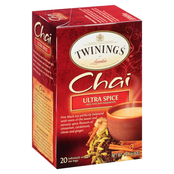 Twinings of London Chai Tea Spice (Pack of 20 Tea Bags) 40g