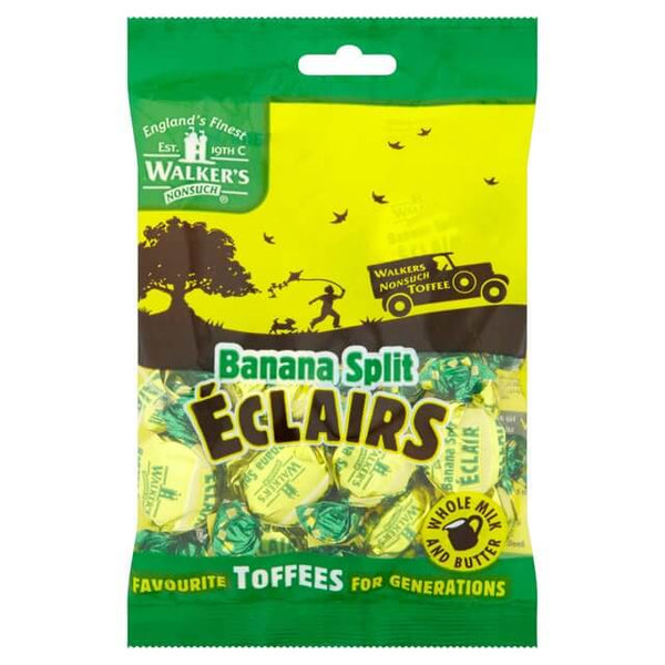 Walkers Toffee Banana Split Eclairs Bag 150g