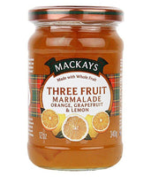 Mackays Marmalade - Three Fruit Marmalade (Grapefruit Lemon and Orange) 340g