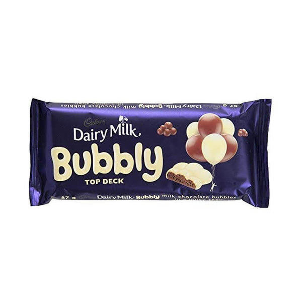 Cadbury Bubbly Top Deck (HEAT SENSITIVE ITEM - PLEASE ADD A THERMAL BOX TO YOUR ORDER TO PROTECT YOUR ITEMS 87g