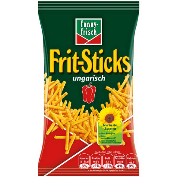 Funny Frisch Chipsfrisch Hungarian Potato Sticks 100g
