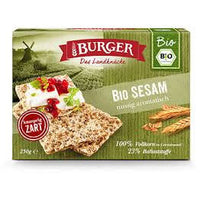Burger Wholemeal Rye Crispbread with Sesame Seeds 250g