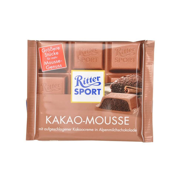 Ritter Sport Milk Chocolate with Cocoa Mousse Filling 100g