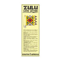 African Hut Zulu Love Letter Bookmark 25g