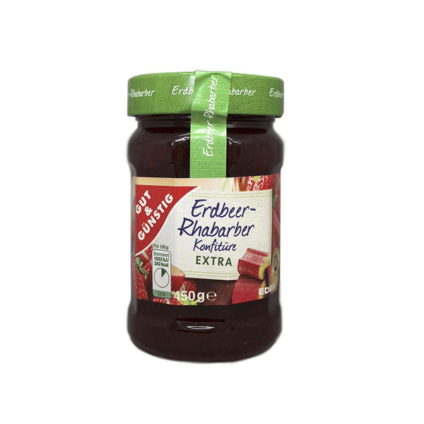 Gut and Gunstig Strawberry Rhubarb Jam 450g