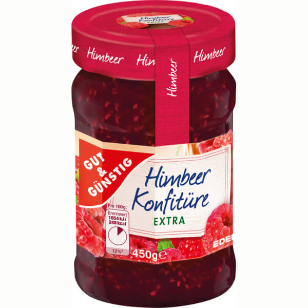 Gut and Gunstig Extra Raspberry Jam 450g