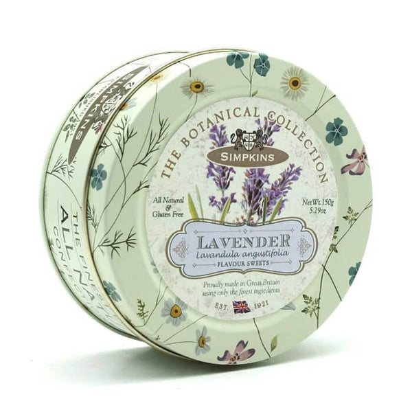 Simpkins Botanicals Lavender Flavor Sweets Tin 150g