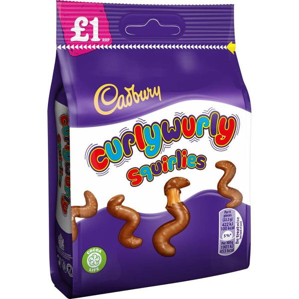 Cadbury Curly Wurly Squirlies Bag 95g