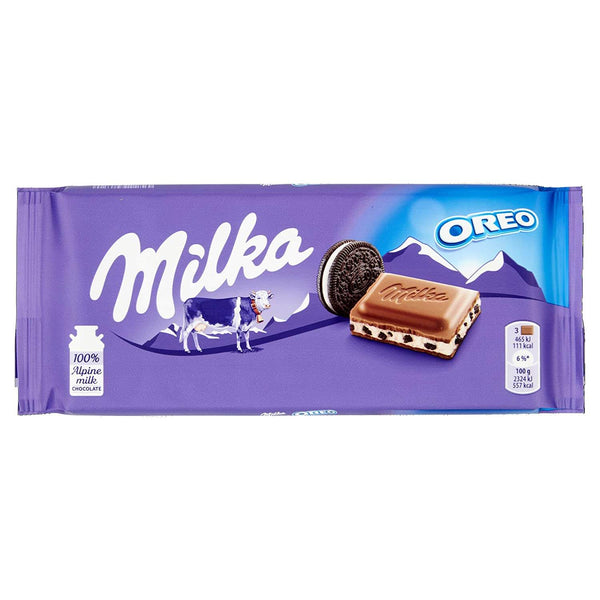 Milka Oreo Milk Chocolate Bar 100g