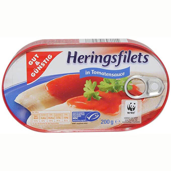 Gut and Gunstig Herringsfilets in Tomato Creme 200g
