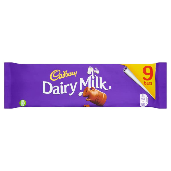 Cadbury Dairy Milk 9 Pack (HEAT SENSITIVE ITEM - PLEASE ADD A THERMAL BOX TO YOUR ORDER TO PROTECT YOUR ITEMS 244.8g