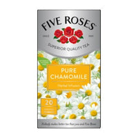 Five Roses Tea Pure Chamomile Tea Bags (Pack Of 20 Bags) 40g