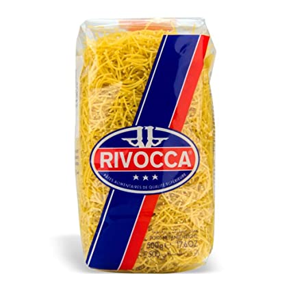 Rivocca Vermicelli/Angel Hair Cut, Durum Wheat Semolina Pasta 500g